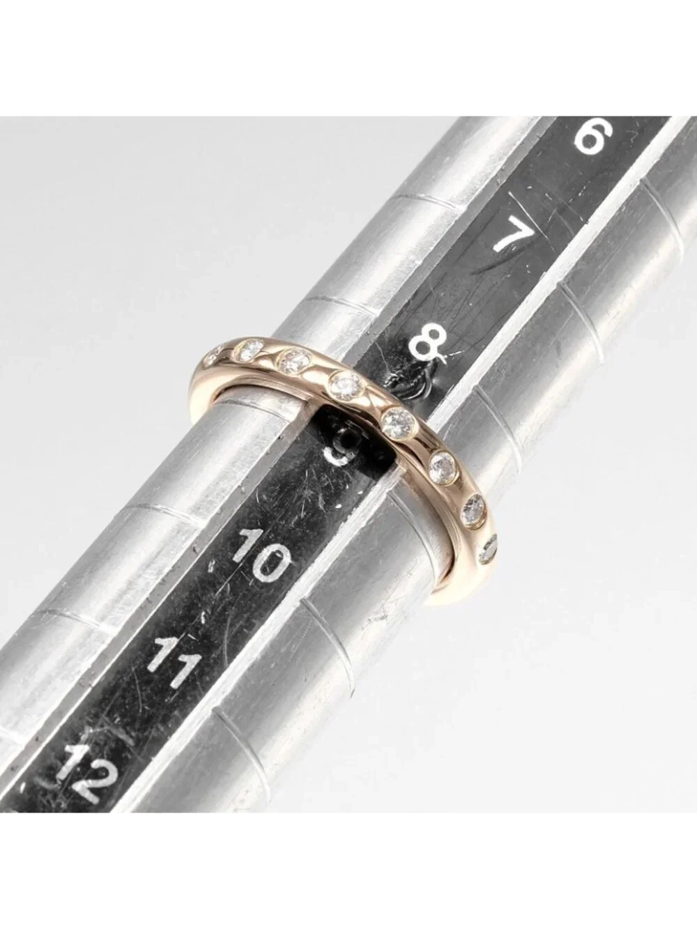 Tiffany & Co Stacking Band 18k Pink Gold Diamond Ring